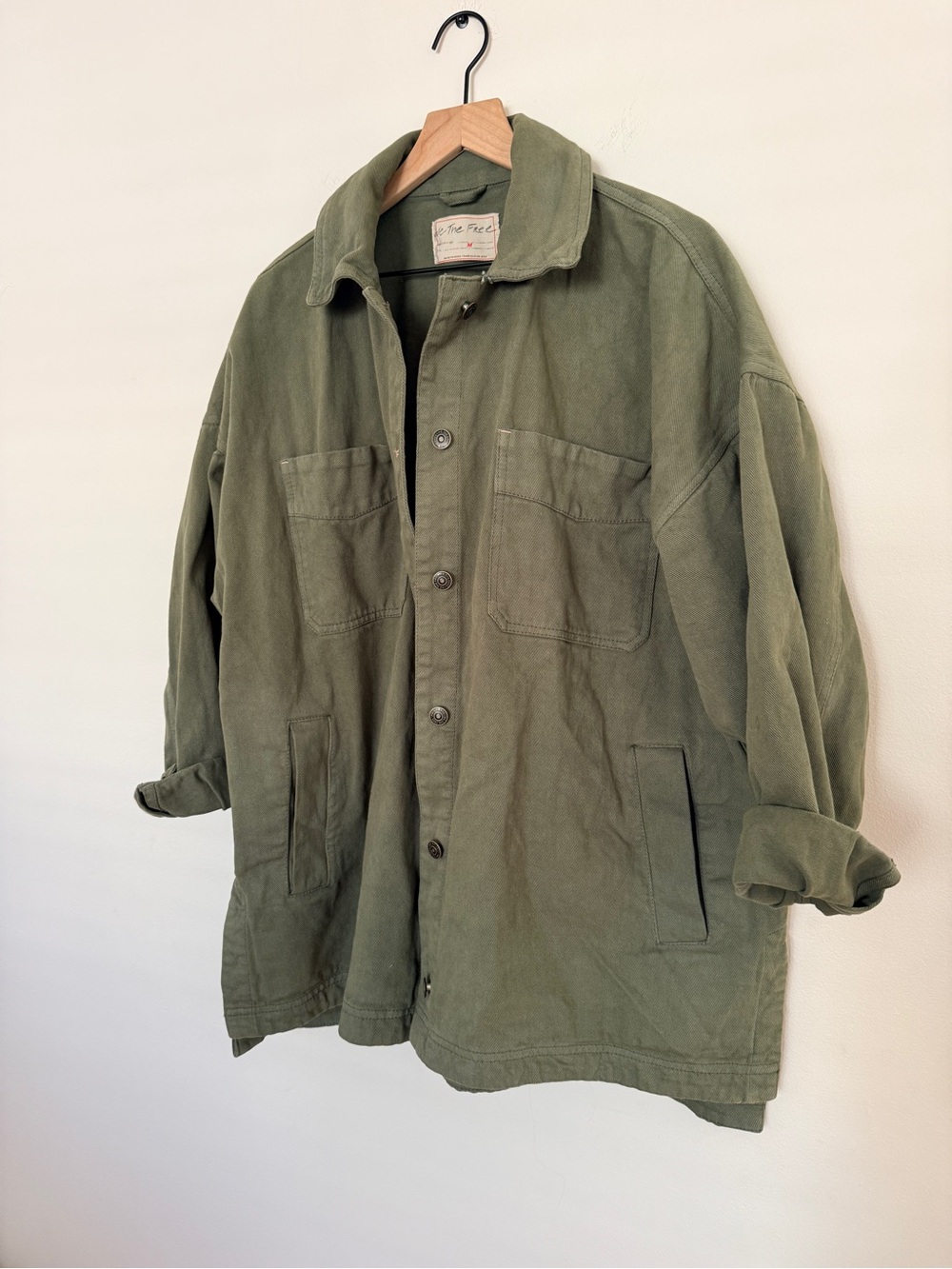 Free People Green Utility Jacket